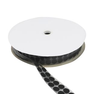 Klettpunkte auf Rolle, Haken  | 21 mm | schwarz 