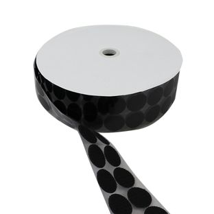 Klettpunkte auf Rolle, Haken  | 33 mm | schwarz 