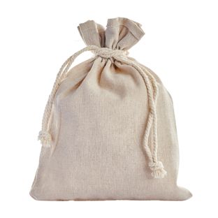 Säckchen à la Leinen, Schmalseite offen, naturfarben, Pack mit 5 Stück, 180 x 240 mm 
