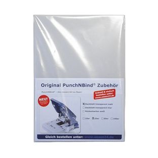 Deckblätter transparent glatt A4, Pack mit 100 Stück 