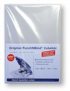 Deckblätter transparent glatt A4, Pack mit 100 Stück 