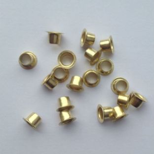 Ösen für Papier vermessingt | Nr. 26 - Ø 4,1mm - L 5,7mm
