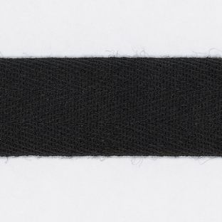Köperband, Baumwolle 20 mm | schwarz | 100 m