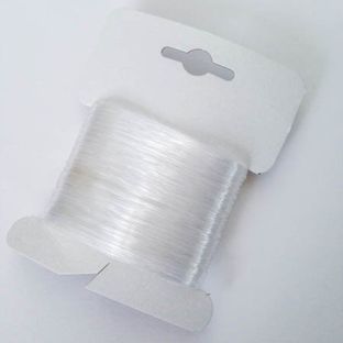 Nylonfaden transparent, 0,5 mm, Wickelkarte mit 50 m 