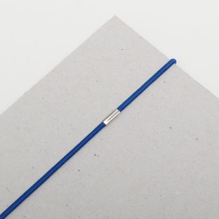 Gummizugschnüre zum Ring geschlossen mittelblau  | 410 mm