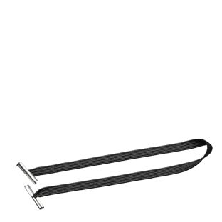 Flachgummischnüre 5mm, schwarz, 215 mm schwarz  | 215 mm
