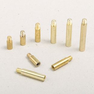 Buchschraubenverlängerungen für M4-Buchschrauben 25 mm | vermessingt 