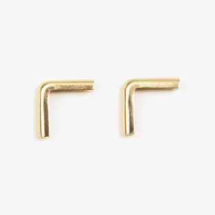 Buchecken Metall C 10 - 11 x 11 mm  | vermessingt 