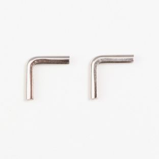 Buchecken Metall C 10 - 11 x 11 mm  | vernickelt 