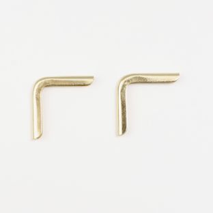 Buchecken Metall C 22 - 23 x 23 mm  | vermessingt 