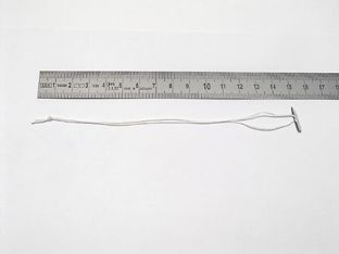 Textilfäden mit Metallsplint 160 mm | weiß 