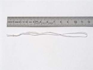 Textilfäden geknüpft, weiß 120 mm