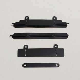 Abheftmechanik selbstklebend, schwarz, 4-teilig, 150 x 20 mm 