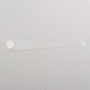 Regalwobbler mit Haken zum Einhängen von Drucken, Kunststoff, 200 mm, permanent 