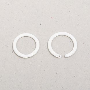 Heftringe 19 mm, Kunststoff weiß 