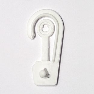Aufhängehaken, 50 x 26 mm, weiß 