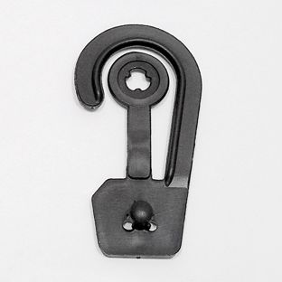 Aufhängehaken, 50 x 26 mm, schwarz 