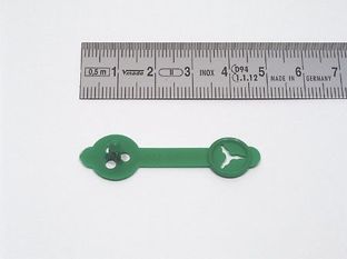 Briefknopf Beta, 30 x 5 mm grün 