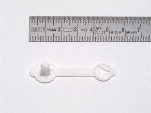 Briefknopf Jota, 36 x 8 mm weiß 