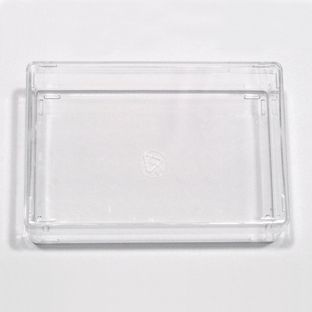 Visitenkartenbox mit Stülpdeckel, glasklar, stapelbar, innen 85 x 55 x 28 mm 