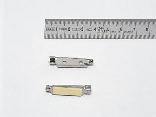 Anstecknadel selbstklebend, Metall, 40 x 8 mm 