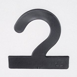 Displayhaken ohne Lochung, Kunststoff, schwarz 