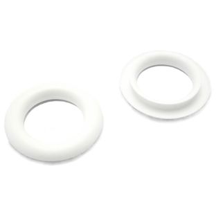 Greiflochringe 23,5 mm, Kunststoff weiß