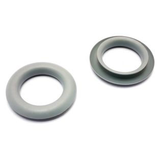 Greiflochringe 23,5 mm, Kunststoff grau 