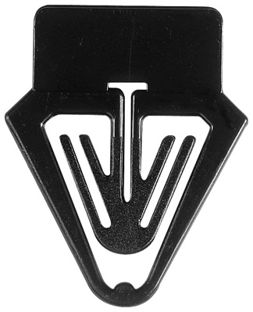Aktenreiter, Kartenreiter 25 mm, Kunststoff schwarz 