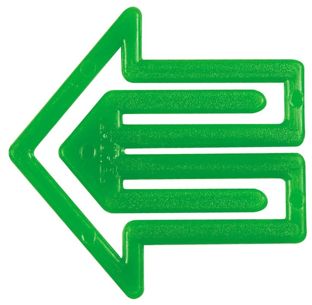 Pfeilclips, Pfeilklip 30 mm, Kunststoff grün 