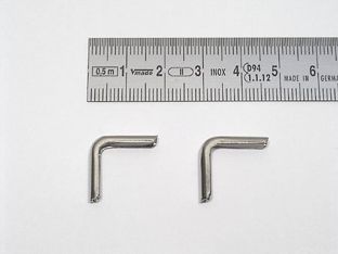 Buchecken Metall A 16 - 16 x 16 mm  | vernickelt 