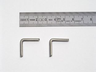 Buchecken Metall A 21 / L 3 - 21 x 21 mm  | vernickelt 