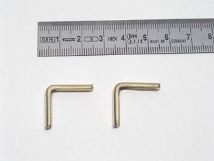 Buchecken Metall A 21 / L 3 - 21 x 21 mm  | vermessingt 