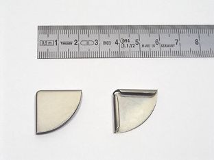 Buchecken Metall A 22 B - 22 x 22 mm  | vernickelt 