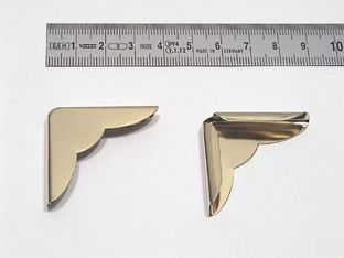 Buchecken Metall A 35 - 35 x 35 mm  | vermessingt 