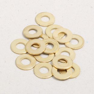 Unterlegscheiben, 5,3 mm innen, 12 mm außen, vermessingt 