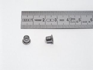 Ösen für Papier vermessingt | Nr. 9E lang - Ø 7,5mm - L 4,8mm