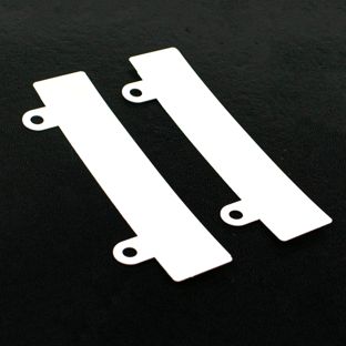 Abheftvorrichtung mit 2 Ösen, ungeschlitzt  | weiß 