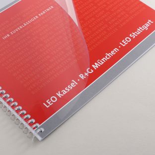 Deckblätter hitzebeständig für COPY-Binder, A4, glasklar, 180 µm 