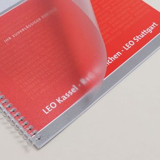 Deckblätter hitzebeständig für COPY-Binder, A4, matt, 180 µm 