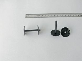 Druckösen Kunststoff, dünne Ausführung schwarz  | 38 mm | 28 mm