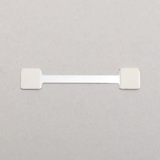 Regalwobbler aus Aluminium, 75 mm, ablösbar, 2 Klebeflächen 
