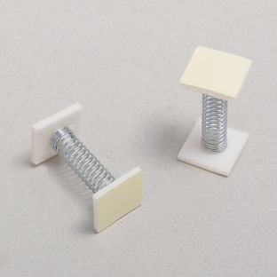 Deko-Spring mit Feder permanent, 30 mm Feder, Klebefläche 20 x 20 mm 