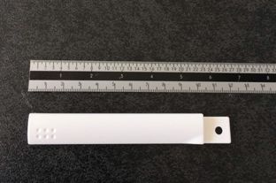 Flügel-Klemmprofil, weiß, 117mm lang 