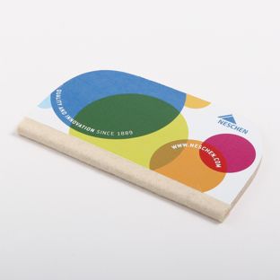 Buchrakel aus Holz, mit Filzüberzug, 16 cm breit 