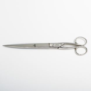 Papierschere spitz, 25 cm, Stahl, vernickelt 