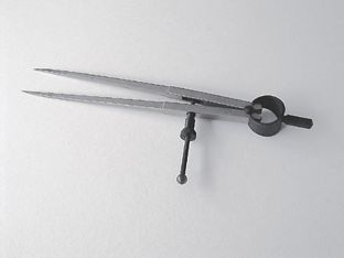 Federspitzzirkel mit Feststellschraube 200 mm