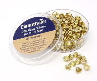 Ösen zur Ösenzange f.2-10 Bl messing 
