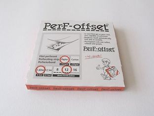 PerF-offset, Perforierband für den Offsetdruck, je 2 m für Papier  | 12 Zähne pro Zoll 
