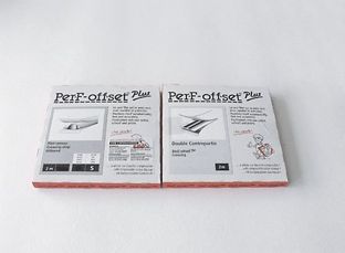 PerF-offset Plus, Rilllinie mit Gegenband für den Offsetdruck, für Papier und Karton, Größe S, je 2 m 